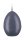 Eierkerzen Maxi Pacific Blau Grau 140 x Ø 100 mm, 6 Stück