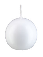 Kerzen Kugel Weiß Ø 100 mm, 4 Stück