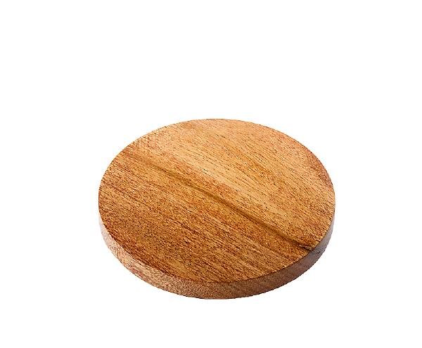 Holzteller rund aus Mangoholz mit Filzunterlegern Ø-Außen 100 mm