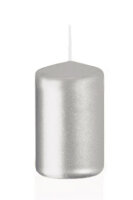 Stumpenkerzen Silber 50 x  Ø 30 mm, 20 Stück