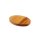 Holzteller oval aus Mangoholz mit Filzunterlegern 80 x 110 mm