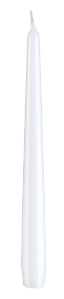 Konische Spitzkerzen Weiß 240 x Ø 23 mm, 12 Stück