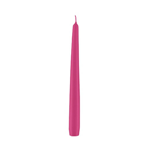 Konische Spitzkerzen Fuchsia Pink 240 x Ø 23 mm, 12 Stück