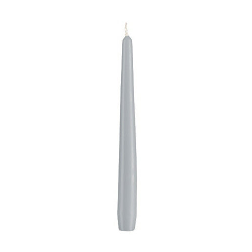 Konische Spitzkerzen Silbergrau 240 x Ø 23 mm, 50 Stück