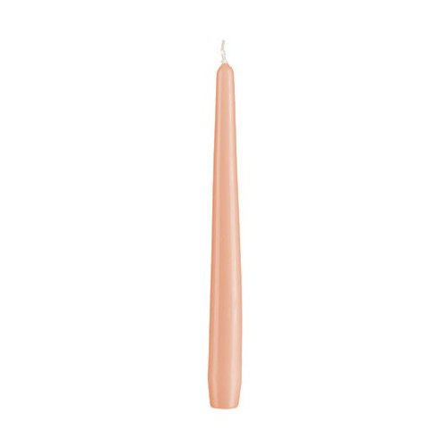 Konische Spitzkerzen Lachs 290 x Ø 23 mm, 12 Stück