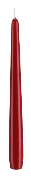 Konische Spitzkerzen Erdbeere 290 x Ø 23 mm, 12 Stück