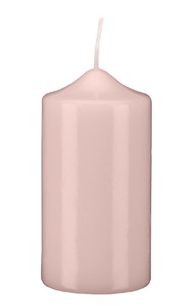 Stumpenkerzen Taupe Rosa 200 x Ø 80 mm, 6 Stück