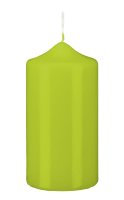 Stumpenkerzen Lime 200 x Ø 70 mm, 6 Stück