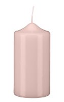Stumpenkerzen Taupe Rosa 120 x Ø 70 mm, 6 Stück