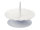 Kerzenleuchter Weiß mit langem Dorn für Kerzen Ø 30 - 40 mm