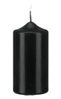 Stumpenkerzen Schwarz 120 x Ø 60 mm, 12 Stück