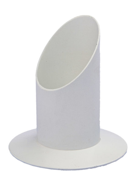 Kerzenleuchter Röhrenleuchter Weiß Metall mit Dorn für Kerzen Ø 40 mm
