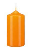 Stumpenkerzen Mandarin Orange 80 x Ø 60 mm, 12...