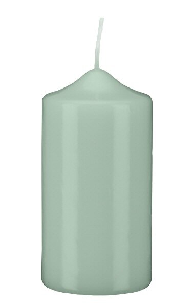 Stumpenkerzen Seafoam Seegrün 150 x Ø 50 mm, 12 Stück