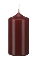 Stumpenkerzen Bordeaux 120 x Ø 50 mm, 12 Stück