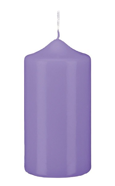 Stumpenkerzen Lavendel Lila 120 x Ø 50 mm, 12 Stück