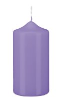Stumpenkerzen Lavendel Lila 120 x Ø 50 mm, 12...