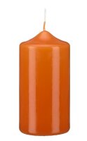 Stumpenkerzen Karotte Orange 70 x Ø 50 mm, 12...