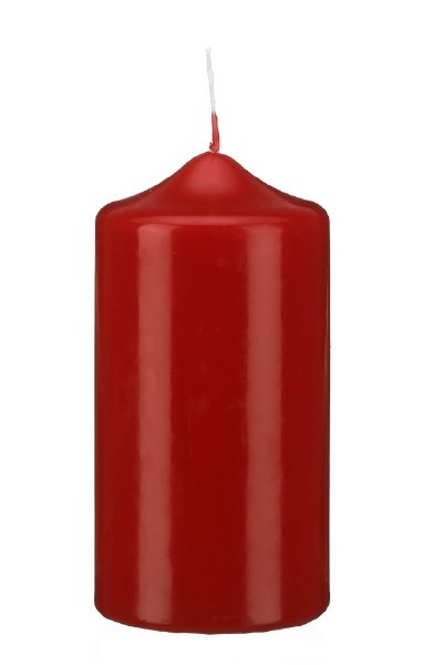 Stumpenkerzen Weihnachtsrot 100 x Ø 40 mm, 12 Stück