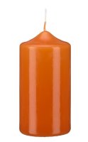 Stumpenkerzen Karotte Orange 80 x Ø 40 mm, 12...
