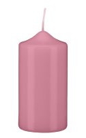 Stumpenkerzen Altrosa 60 x Ø 40 mm, 12 Stück