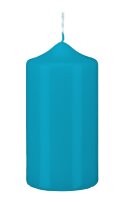 Stumpenkerzen Ocean Blau 60 x Ø 40 mm, 12 Stück