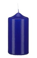 Stumpenkerzen Royalblau 60 x Ø 40 mm, 12 Stück