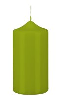 Stumpenkerzen Limonegrün 60 x Ø 40 mm, 12...