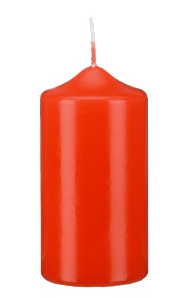 Stumpenkerzen Paprika Rot 60 x Ø 40 mm, 12 Stück
