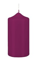 Stumpenkerzen Brombeere 60 x Ø 40 mm, 12 Stück