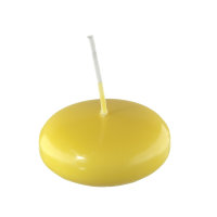Schwimmkerzen Zitrone 26 x Ø 42 mm, 8 Stück