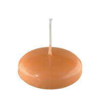 Schwimmkerzen Lachs 26 x Ø 42 mm, 8 Stück