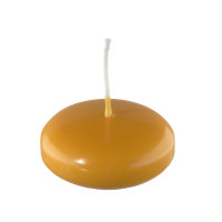 Schwimmkerzen Honig 26 x Ø 42 mm, 8 Stück