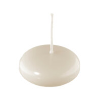 Schwimmkerzen Champagner 32 x Ø 80 mm, 8 Stück