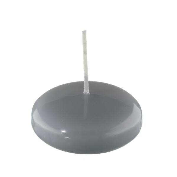 Schwimmkerzen Silbergrau 55 x Ø 80 mm, 8 Stück