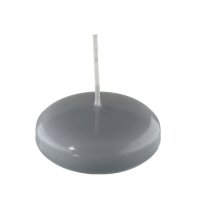 Schwimmkerzen Silbergrau 55 x Ø 80 mm, 8 Stück