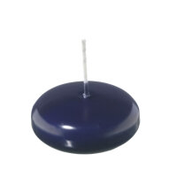 Schwimmkerzen Dunkelblau 55 x Ø 80 mm, 8 Stück