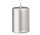Stumpenkerzen Silber 60 x  Ø 40 mm, 12 Stück