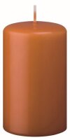 Stumpenkerzen (Flachkopf) Cotto Braun 150 x Ø 40...