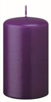 Stumpenkerzen (Flachkopf) Violett 100 x Ø 70 mm,...