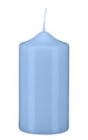 Stumpenkerzen Blue Bell Hellblau 150 x Ø 50 mm, 12...