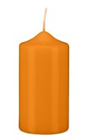 Stumpenkerzen Mango Orange 100 x Ø 40 mm, 12...