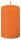 Stumpenkerzen (Flachkopf) Mandarin Orange 130 x Ø 70 mm, 12 Stück