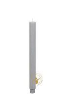 Flachkopf-Stabkerze Grau 290 x Ø 26 mm, 1 Stück