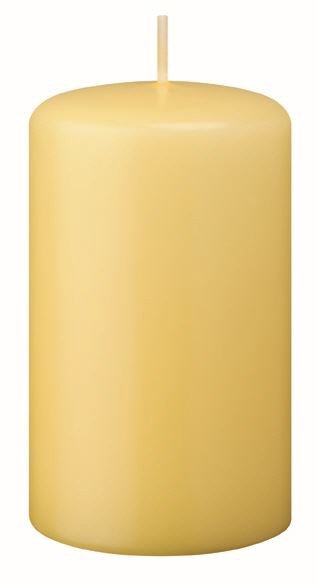Stumpenkerzen (Flachkopf) Grapefruit Gelb