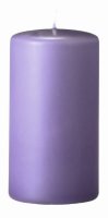 Stumpenkerzen (Flachkopf) Lavendel-Lilac