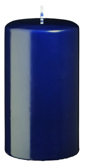 Stumpenkerzen (Flachkopf) Nachtblau Dunkelblau