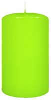 Stumpenkerzen (Flachkopf) Lime Grün