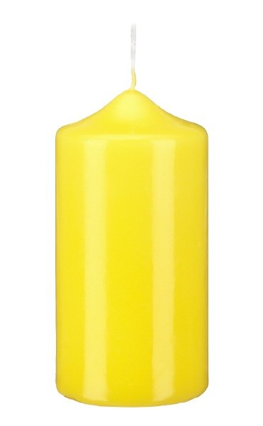 Stumpenkerzen Zitrone Gelb