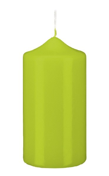 Stumpenkerzen Lime Grün
